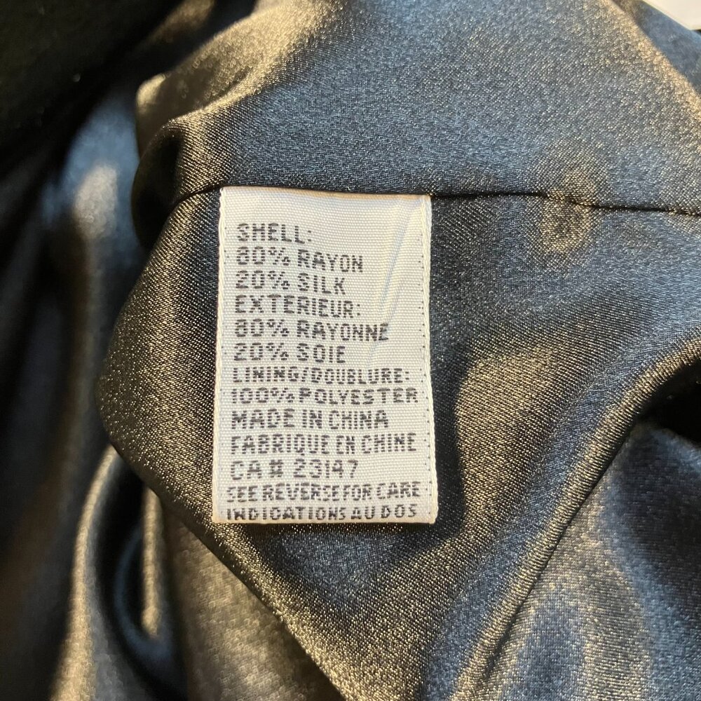 Talbots Nwt Black Velvet Single Button Jacket Siz… - image 7